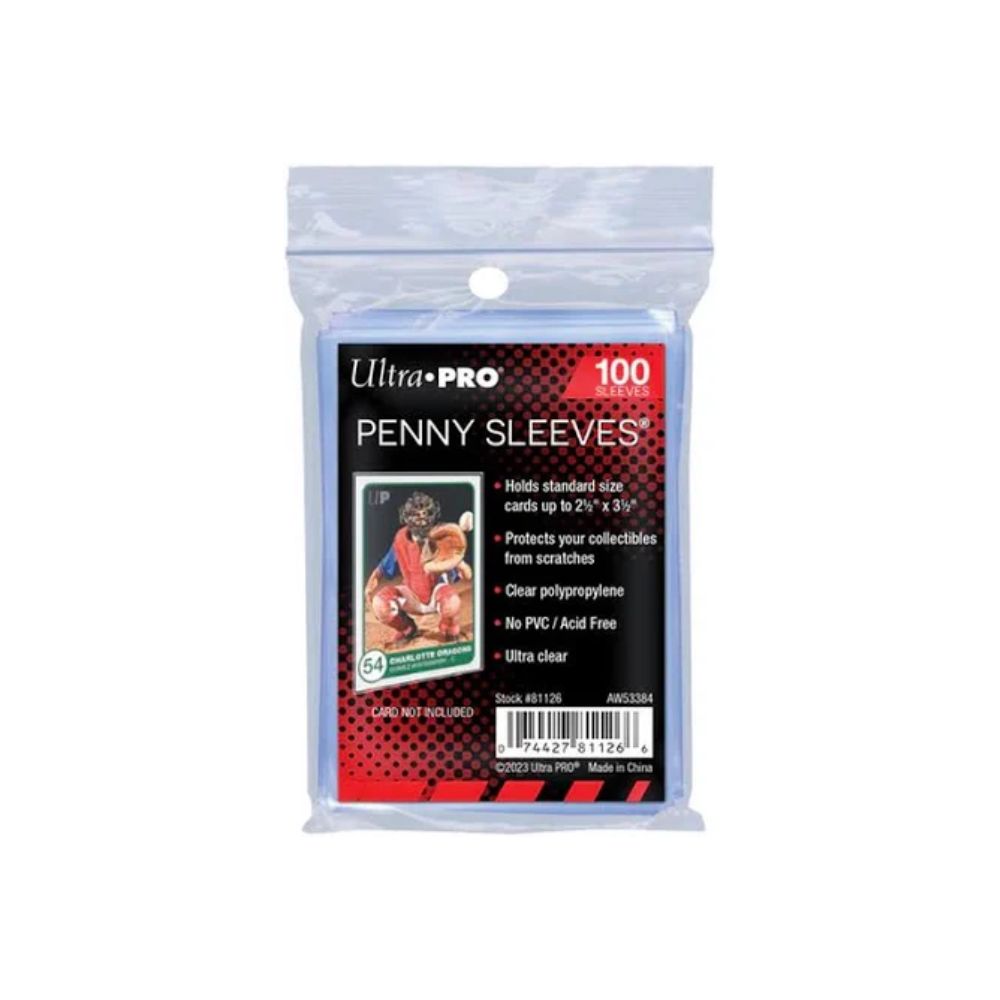 100 Count - Ultra Pro 2.5" x 3.5" Soft Trading Card Penny Sleeves